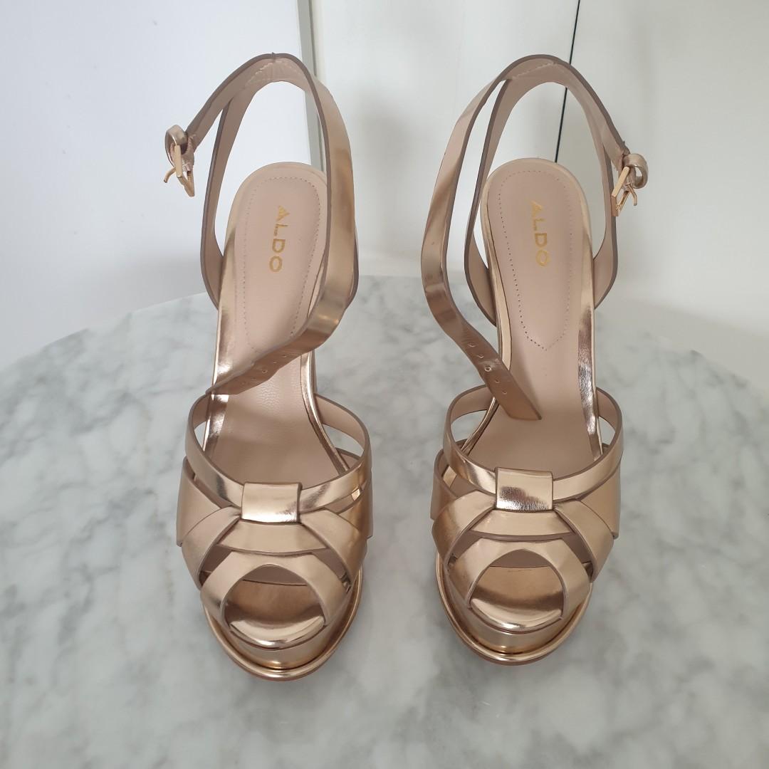 Aldo rose gold clearance heels