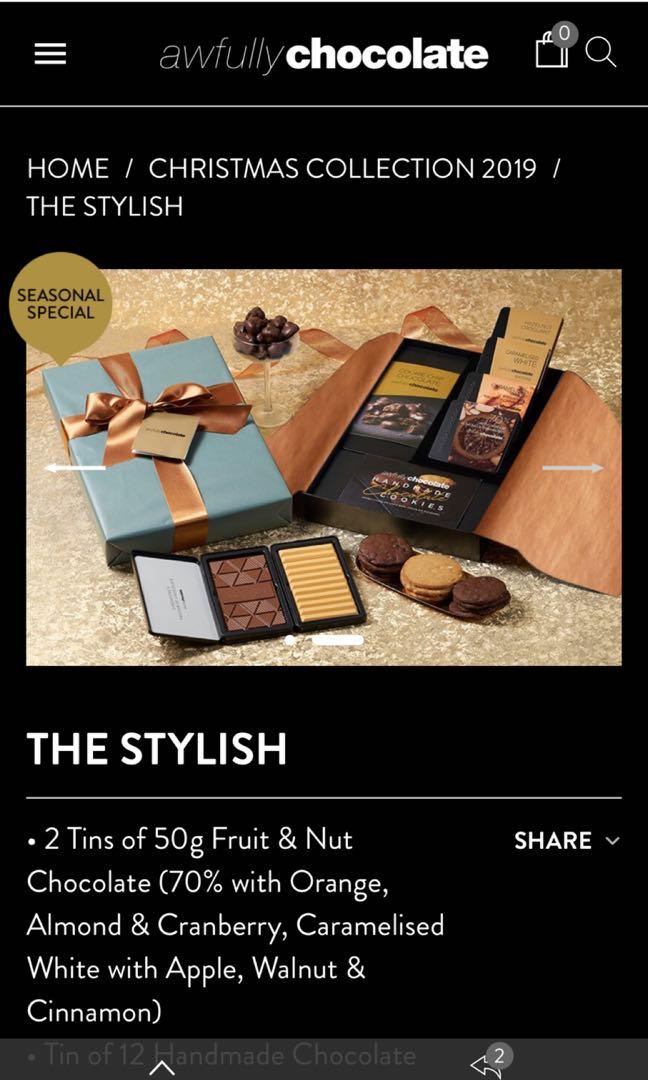 Awfully chocolate Christmas collection gift box the stylish, Food