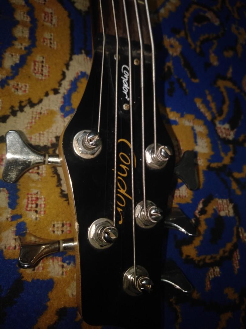 Bass Guitar 5String Condor with active pickup, Hobbies & Toys, Music