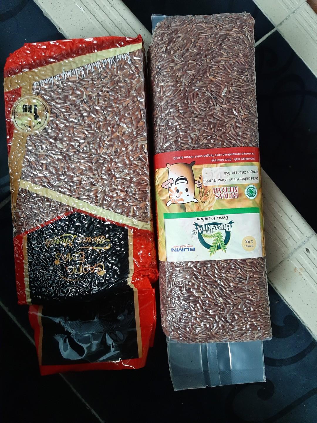 Beras Merah 1kg Makanan Minuman Makanan Instan Di Carousell