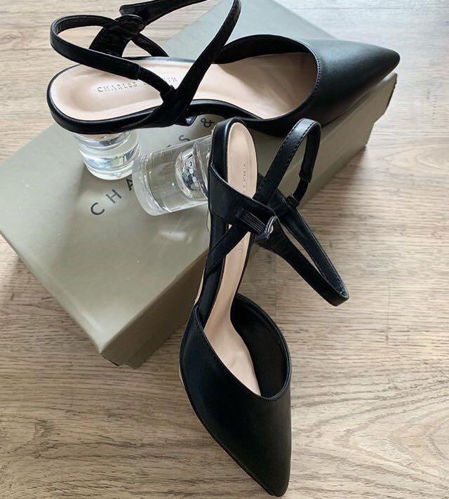 Charles and keith glass heels hot sale