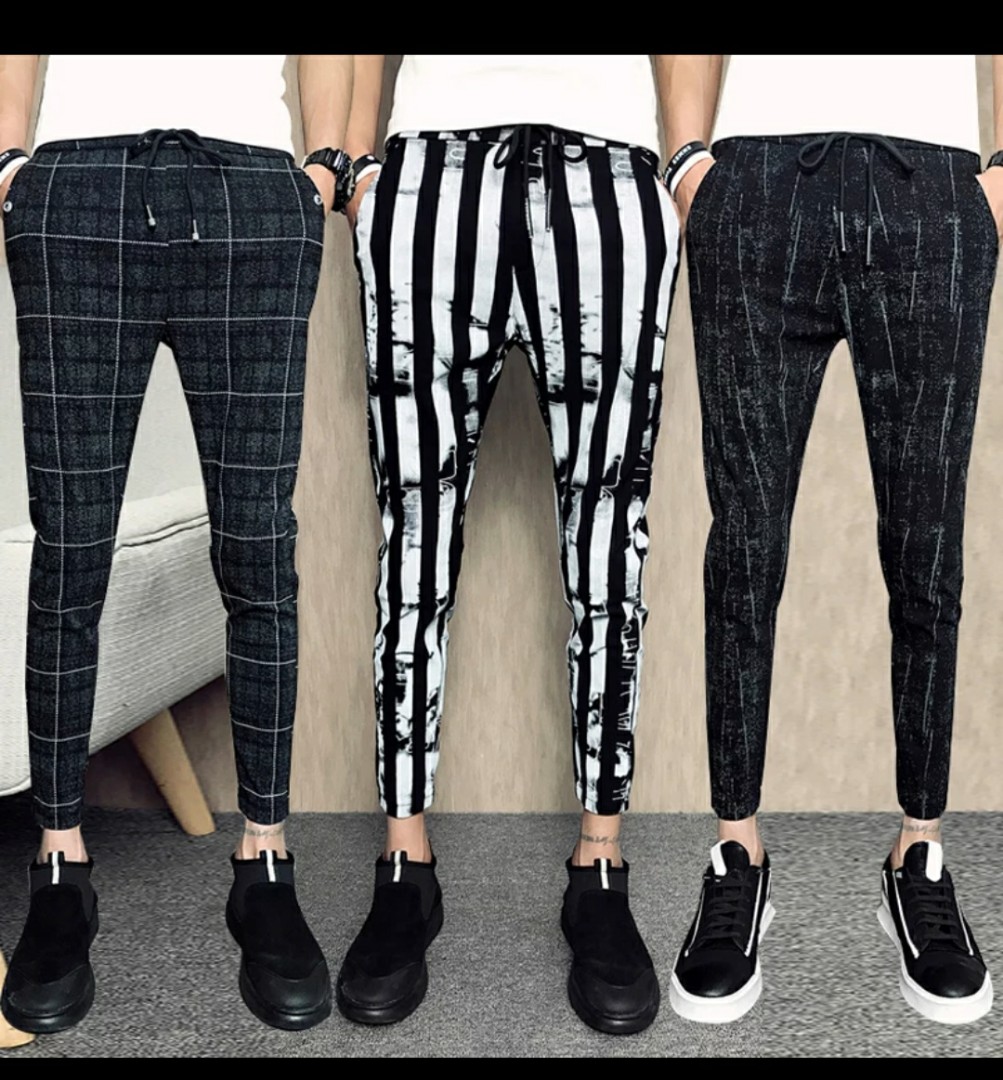 Black and White Plaid Pants