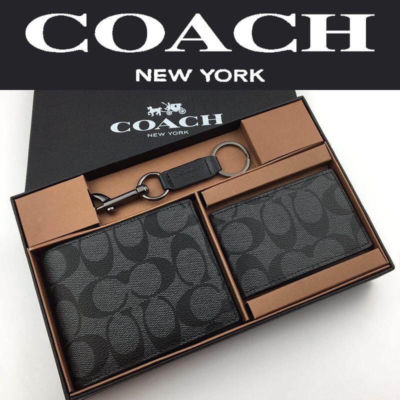 Coach Men Wallet Original Barang Mewah Tas Dompet Di Carousell