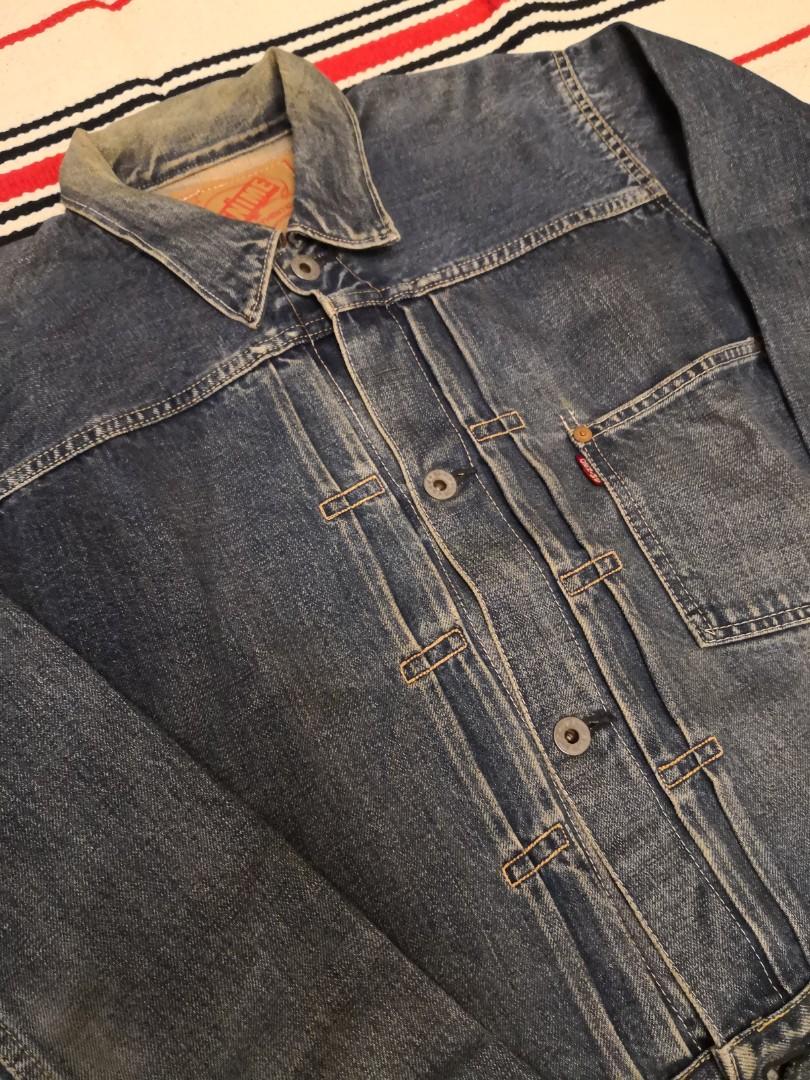 Denime retro denim jacket japan levis 506 vintage mccoy bigE, 男裝