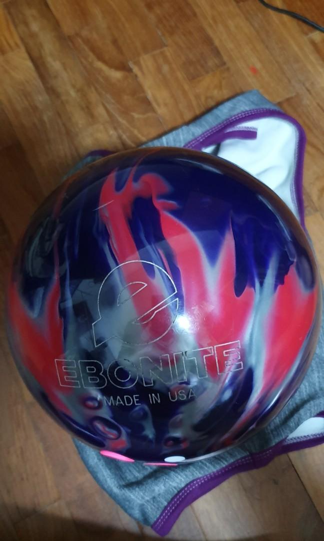Ebonite turbo/r bowling ball, Sports Equipment, Sports & Games