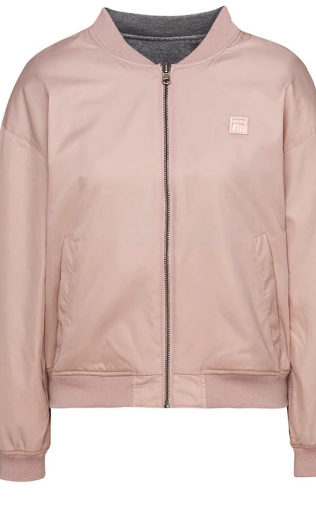 FILA REVERSIBLE BOMBER JACKET Women s Fashion Coats Jackets and Outerwear on Carousell