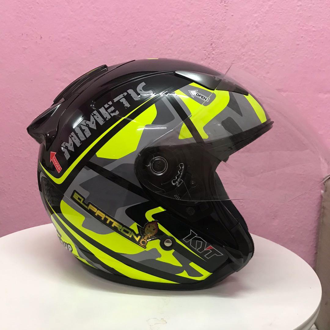 Helmet KYT (Dual Visor), Auto Accessories on Carousell
