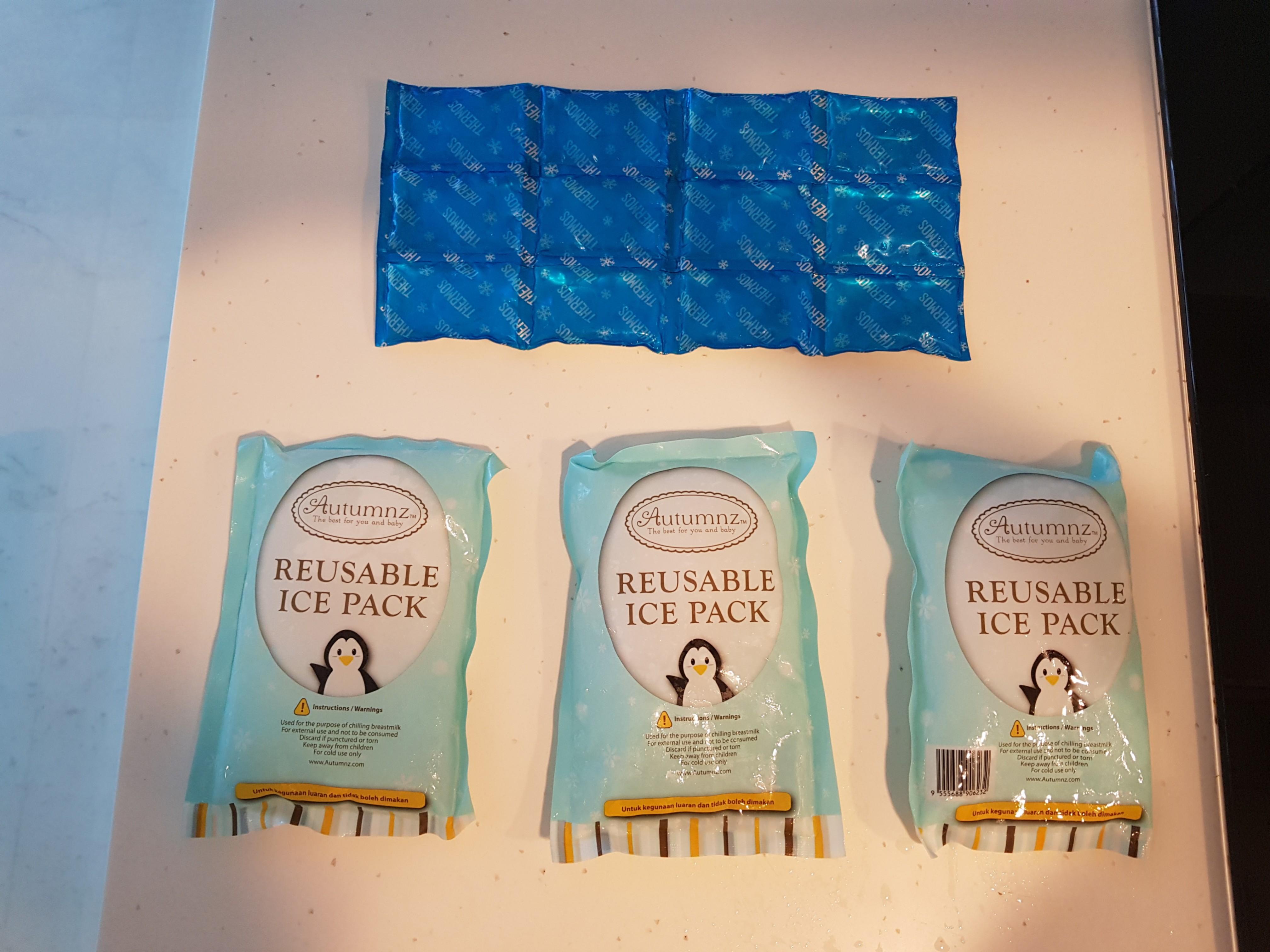 Ice pack bundle 4 x packs, Babies & Kids, Bathing & Changing, Diapers & Baby Wipes on Carousell