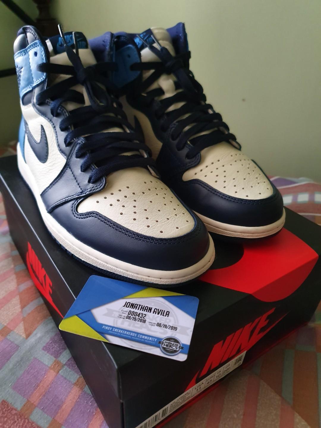 J1 UNC Obsidian Men s Fashion Footwear Sneakers on Carousell