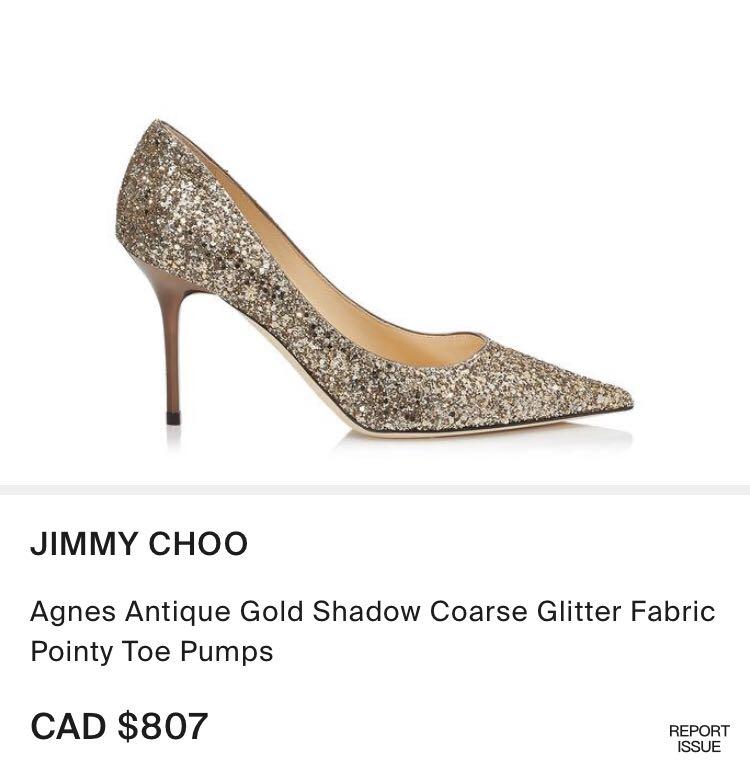 Jimmy choo black and gold heels deals
