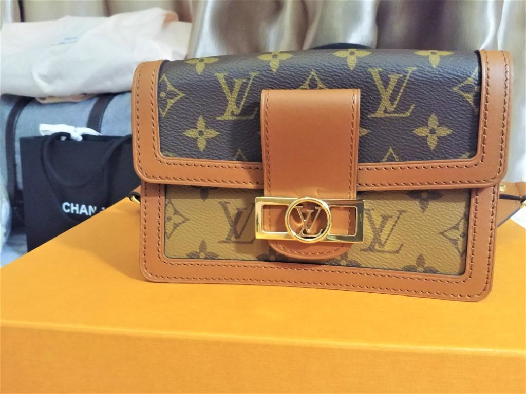 Dauphine belt bag leather handbag Louis Vuitton Brown in Leather - 23349749