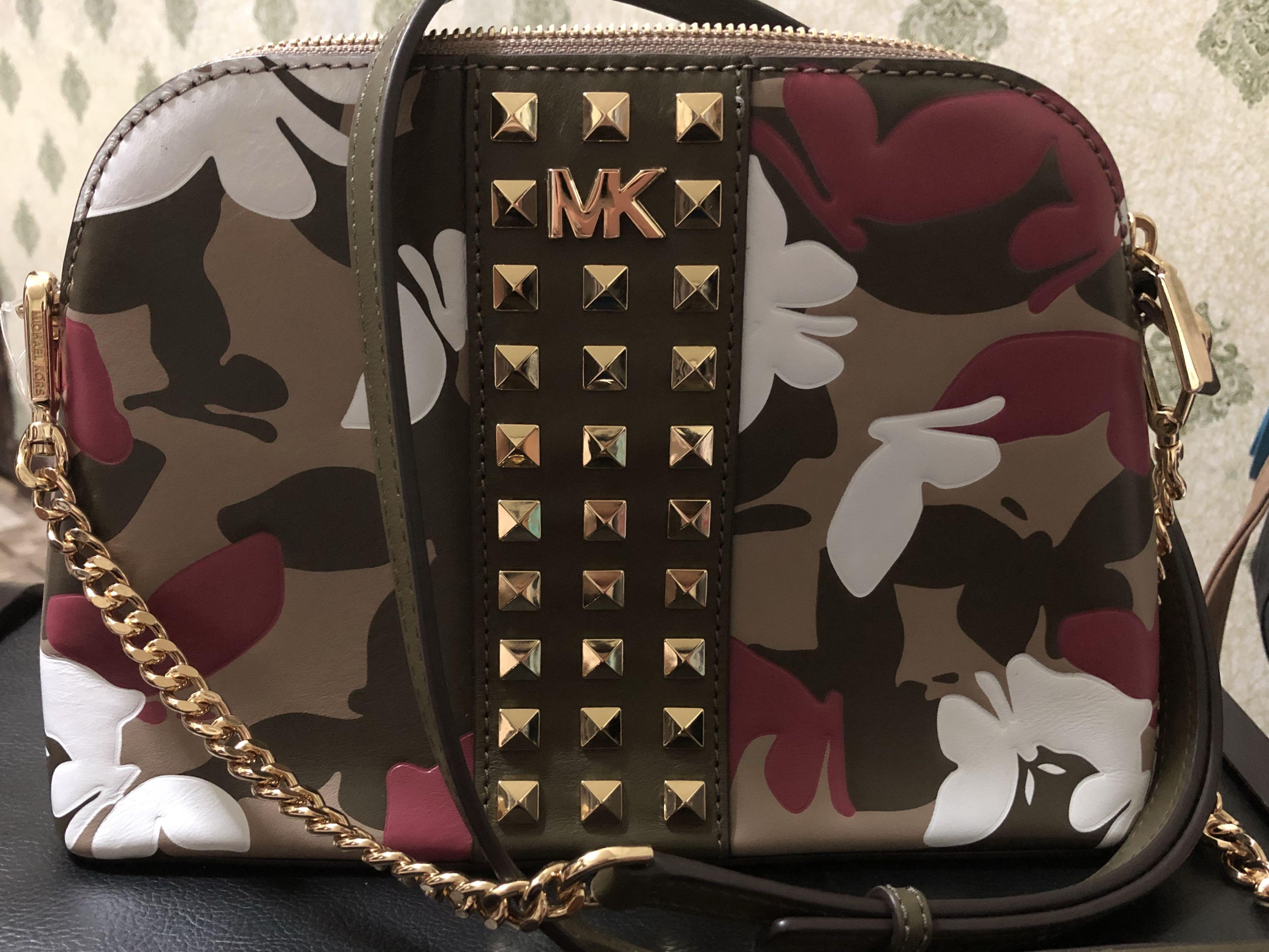 Michael kors store camo crossbody bag