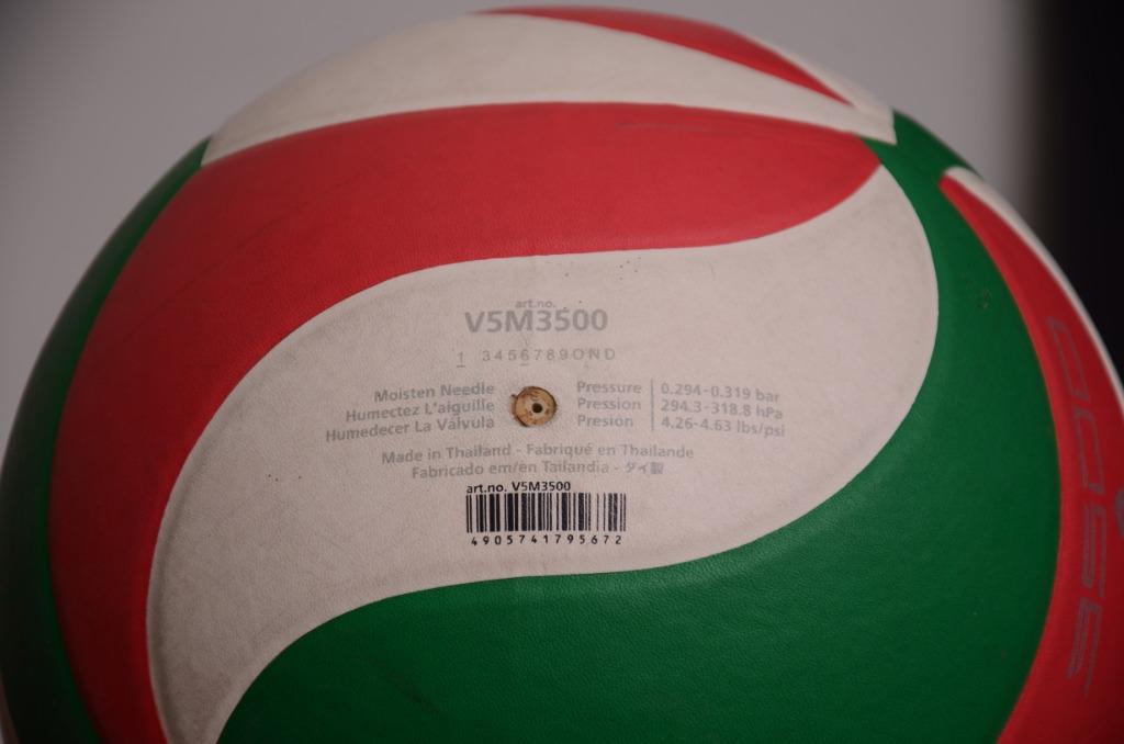 Molten 3500 Volleyball Official ball size and MSSM, Sports Equipment