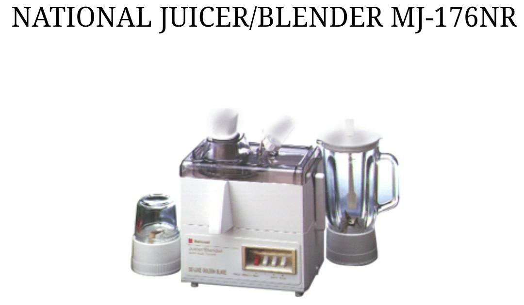 National Juicer / Blender MJ176NR, TV & Home Appliances, Kitchen