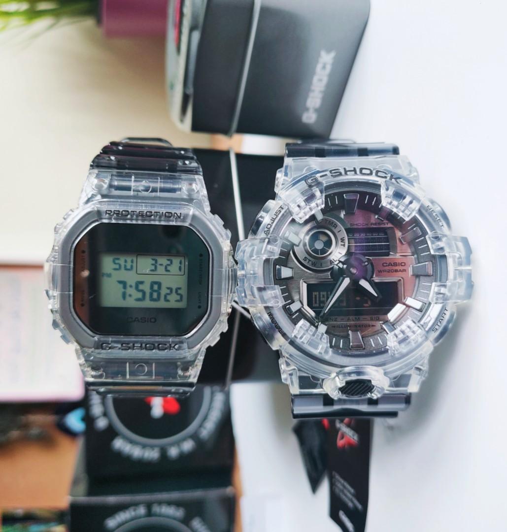 Casio clear cheap skeleton