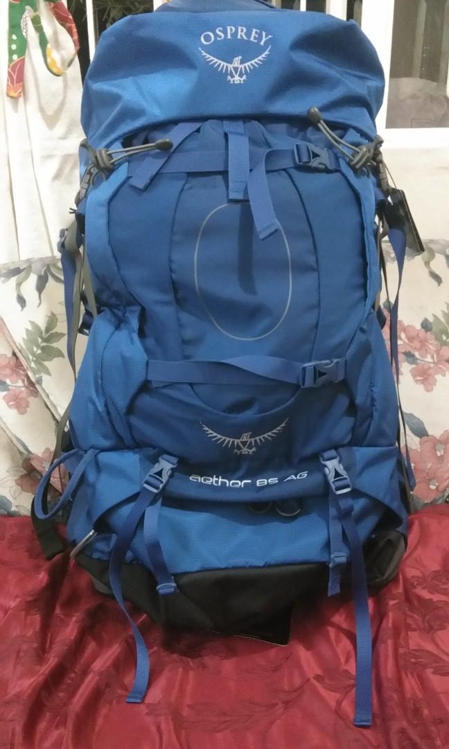 Osprey Aether AG 85L Blue MD Bag BRANDNEW, Men's Fashion, Bags