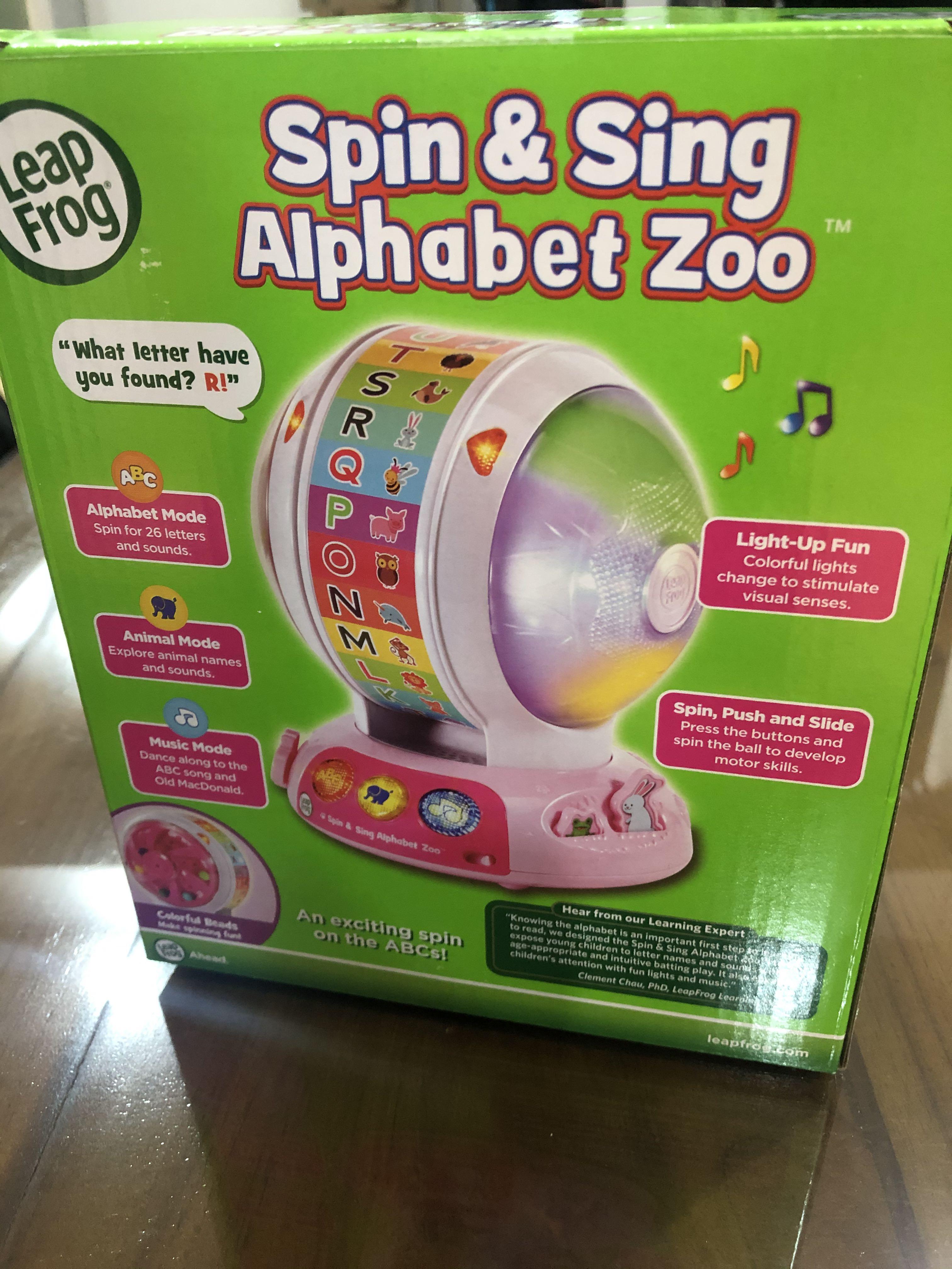 LeapFrog Spin and Sing Alphabet Zoo Amazon Pink for sale online 