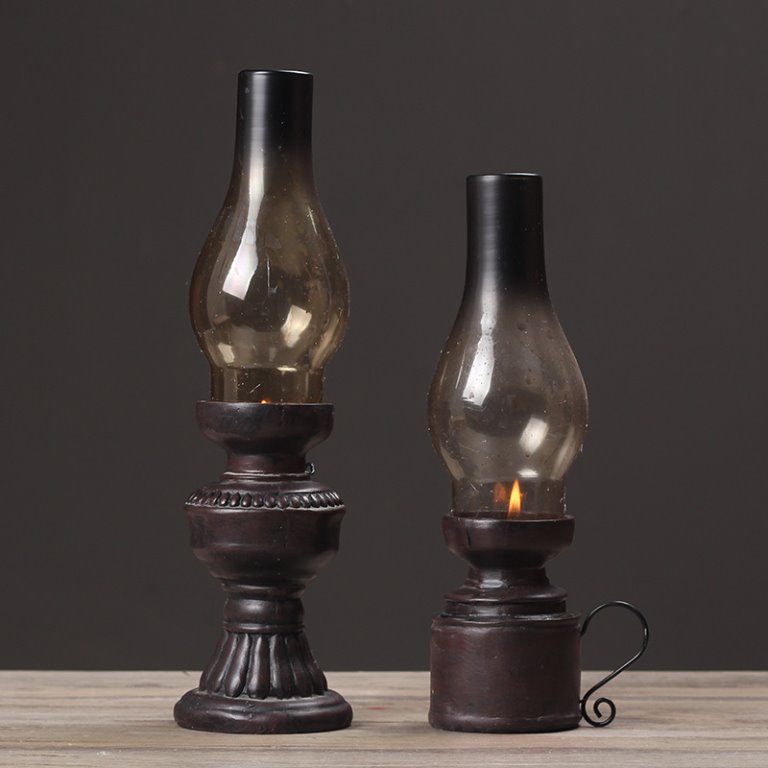 Retro Candle Lamp Vintage Candle Holder Kerosene Light