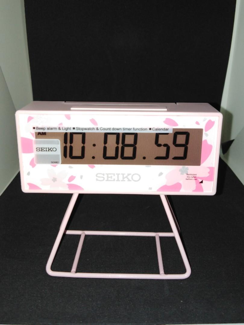 Seiko digital clock, Furniture & Home Living, Home Decor, Clocks on
