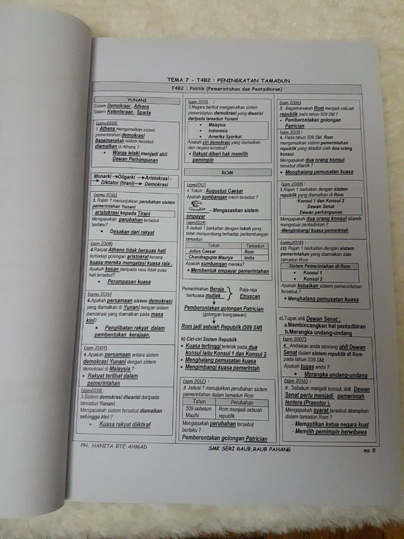 Sejarah Spm K1 Dan K3 Books Stationery Books On Carousell