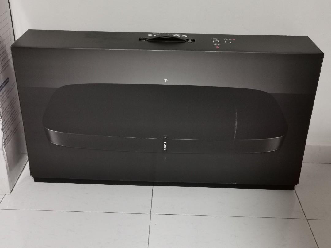 Sonos Playbase Black Audio Soundbars Speakers Amplifiers on