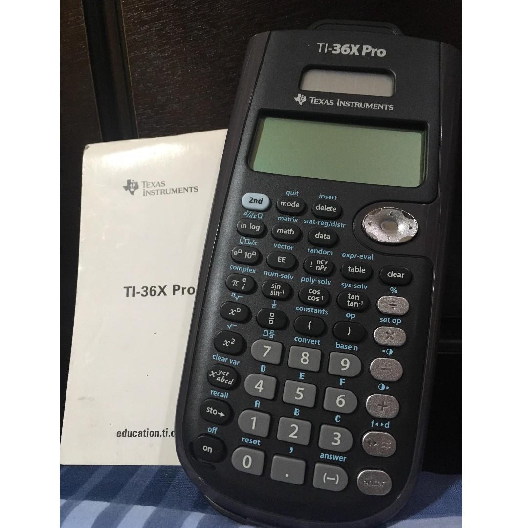 Texas Instruments TI-36X Pro Scientific Calculator, Computers & Tech, Office  & Business Technology on Carousell