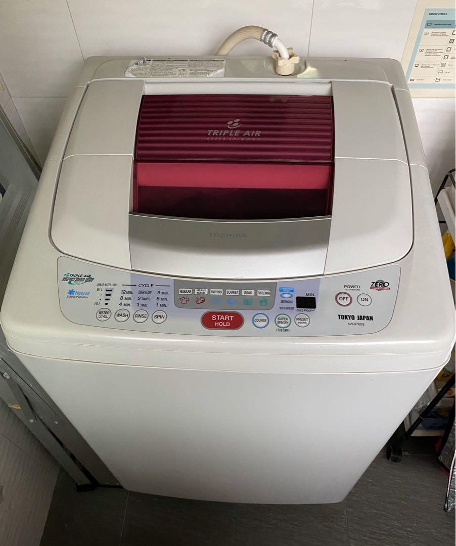 Toshiba 8.5KG Washing Machine AW9760S, TV & Home Appliances, Washing
