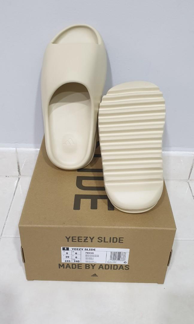 US 6 Yeezy Slide - Bone White, Men's Fashion, Footwear, Flipflops and Slides  on Carousell