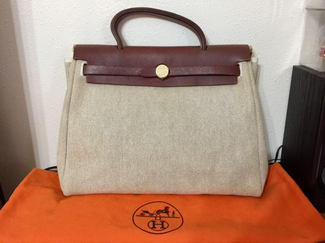 hermes herbag beige