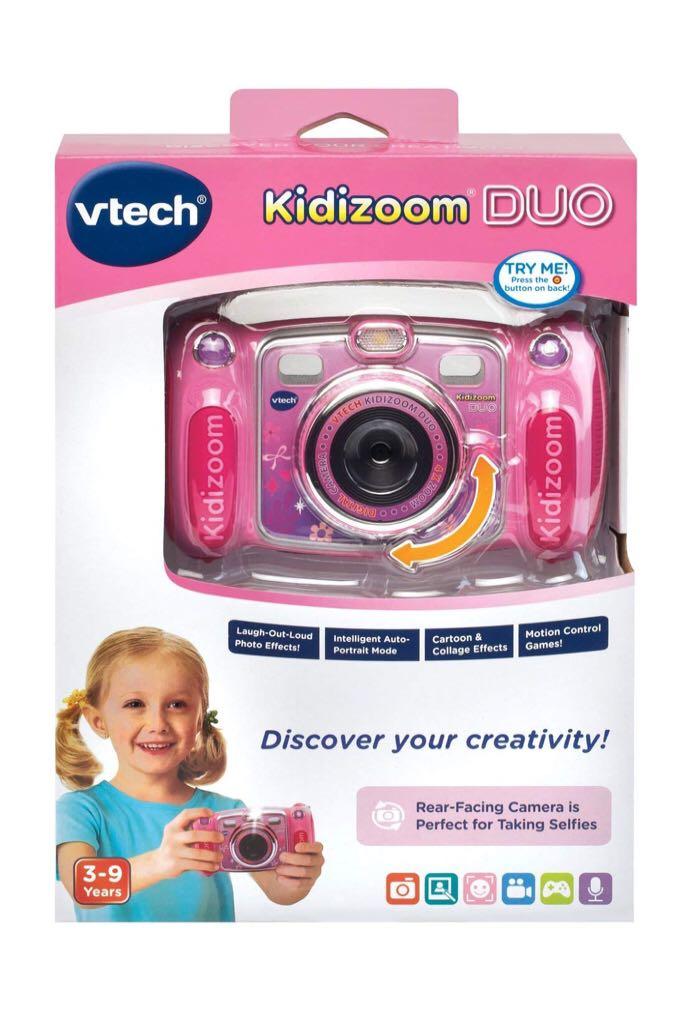 vtech kidizoom duo selfie camera pink