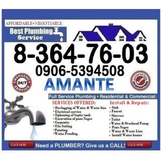 AMANTE Plumbing & General Services Tubero Declogging Repair