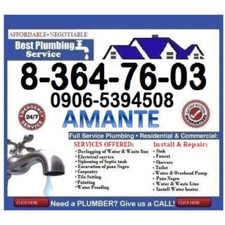 Plumbing repair Declogging and installation services