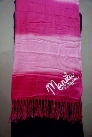 Pink ombre stripes modal scarf