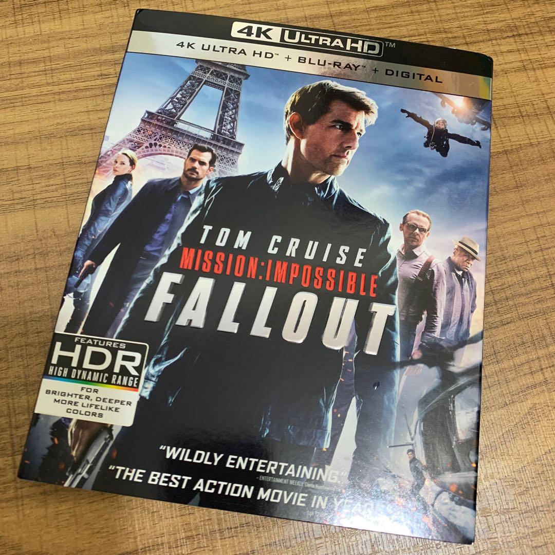 4k Blu Ray 職業特工隊 叛逆之謎mission Impossible 6 Fallout 美版英文字幕有紙套 音樂樂器 配件 Cd S Dvd S Other Media Carousell