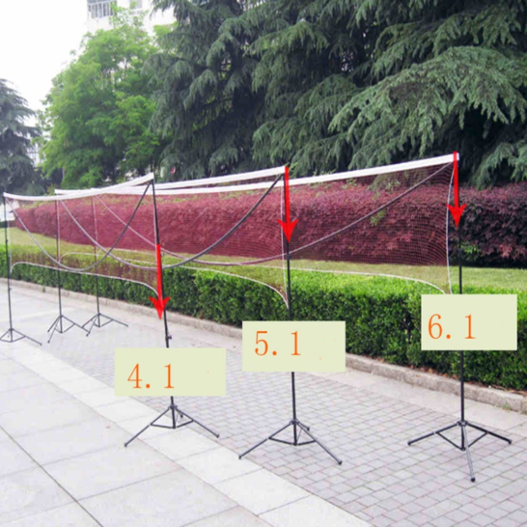 Badminton Net Rack Badminton Pole Net Rack 4.1, Sports Equipment, Exercise & Fitness, Toning