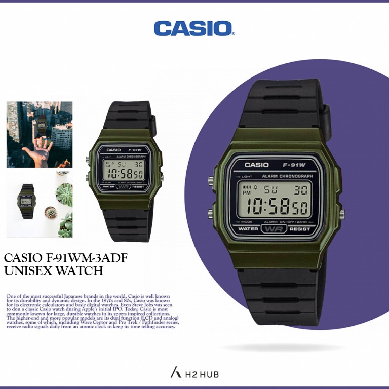 CASIO F 91WM 3ADF UNISEX WATCH