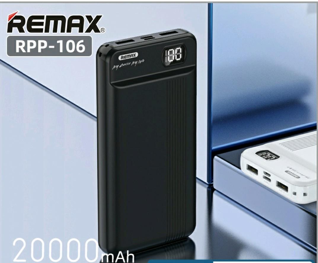 ⭐High Capacity ⭐Remax RPP 106 20000 mAh Powerbank|Dual Port, Mobile ...