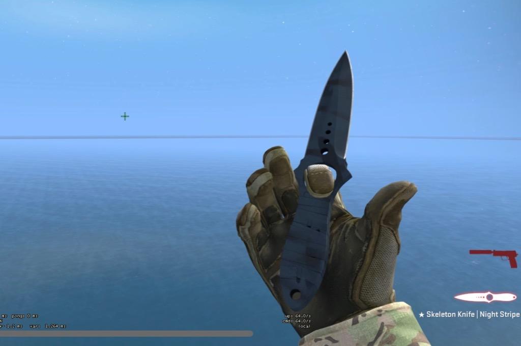 Csgo Skeleton knife Night Stripe (Fieldtested) 65 MP csgo knife
