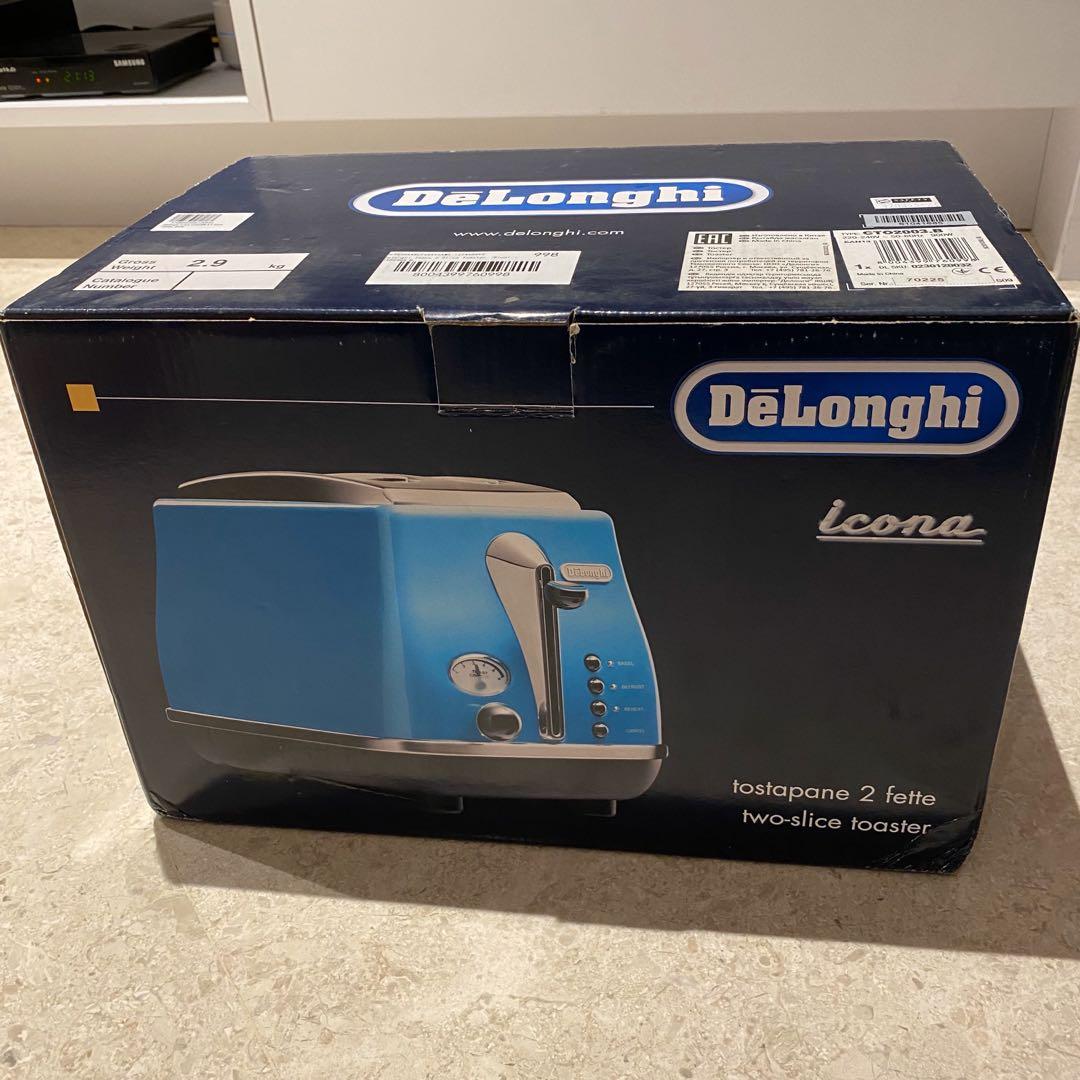 DeLonghi Icona 2 Slice Toaster (Blue), TV & Home Appliances, Kitchen Appliances, Coffee Machines