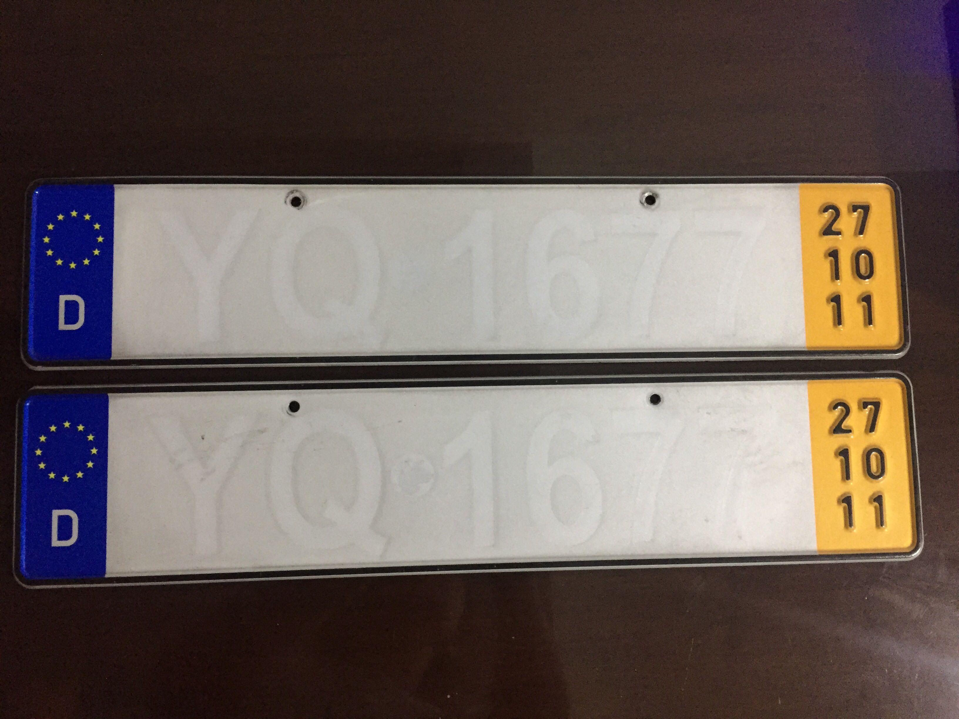 Euro Plate, Car Parts & Accessories, Other Automotive Parts and