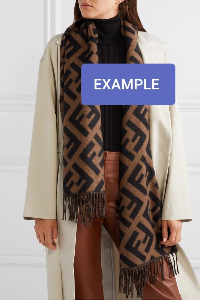 Fendi reversible clearance scarf