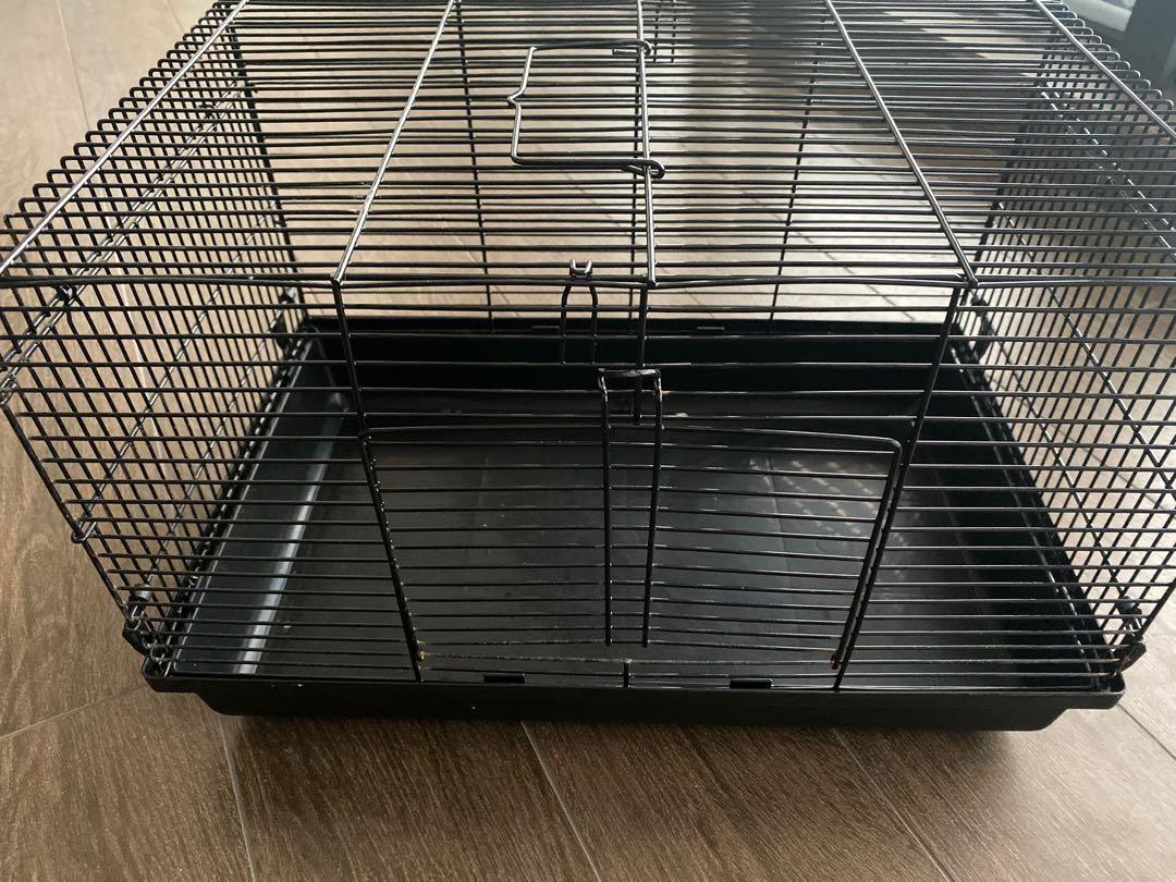 black hamster cage