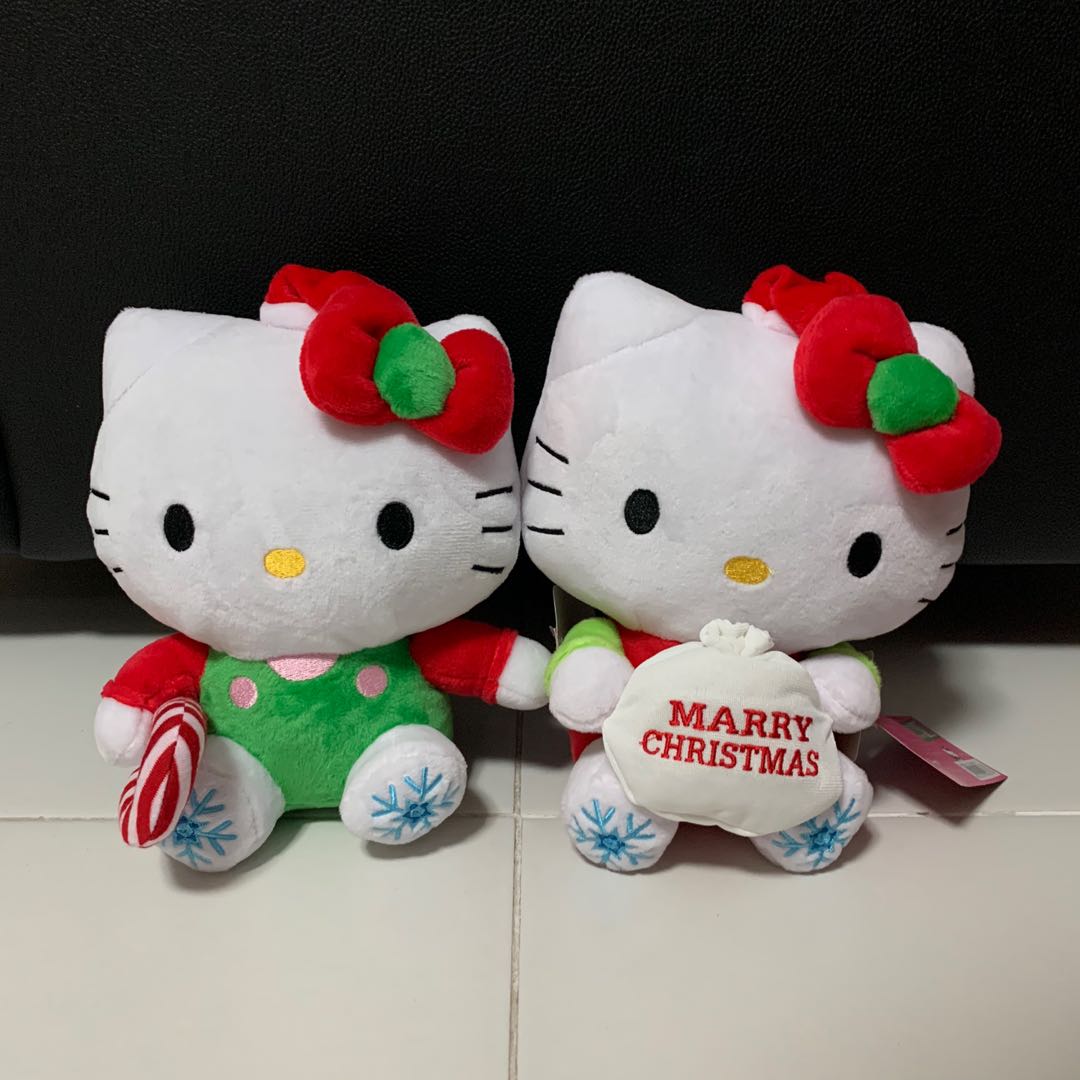 hello kitty christmas plush