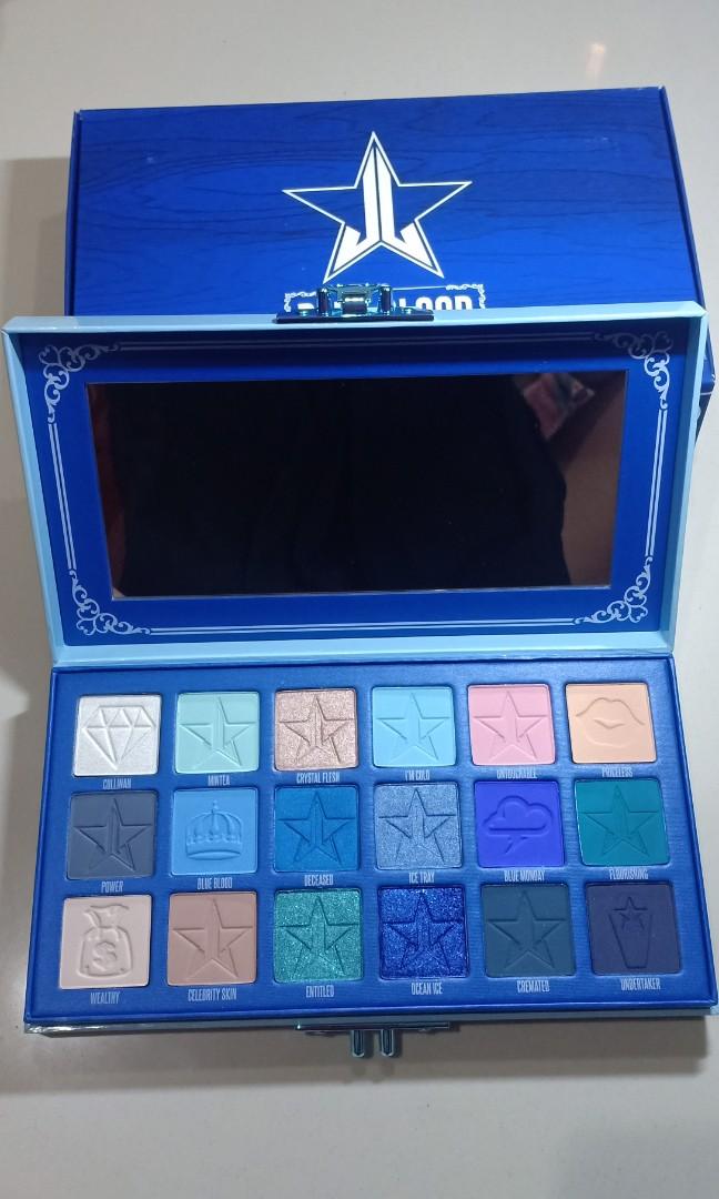 Jeffree Star Blue Blood Palette Health Beauty Makeup On Carousell
