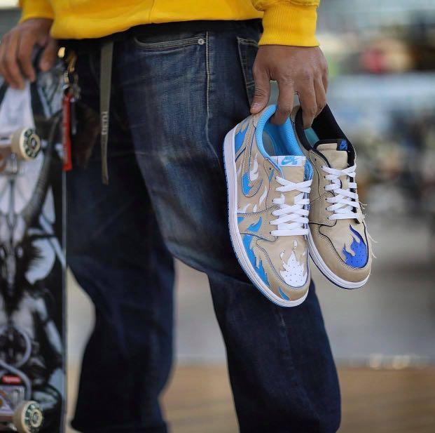 Jordan 1 low sb Lance Mountain desert ore, Men's Fashion, Footwear,  Sneakers on Carousell