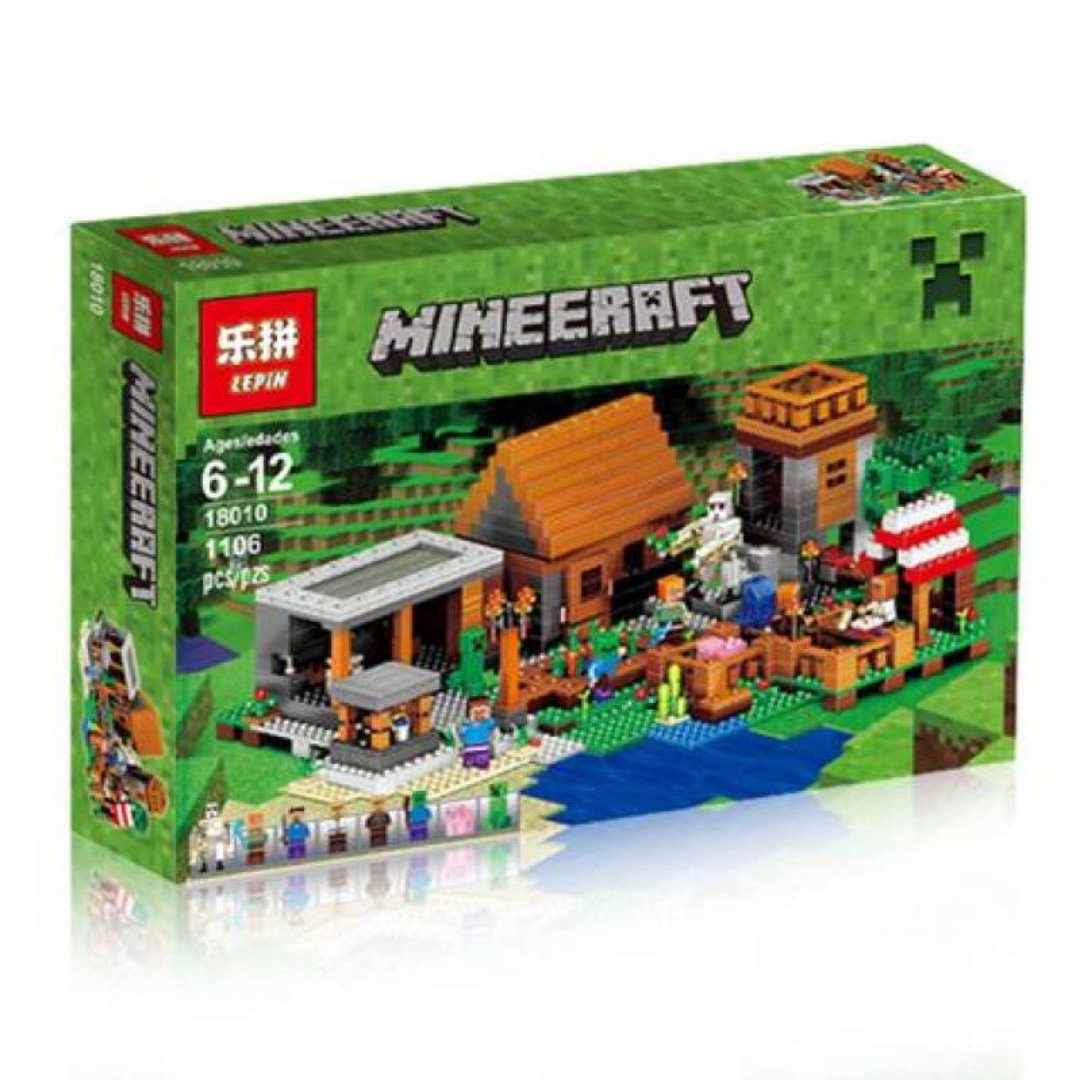 Lepin Lego Minecraft The Village House Home Town Model Block Brick Toy Hobbies Toys Toys Games On Carousell