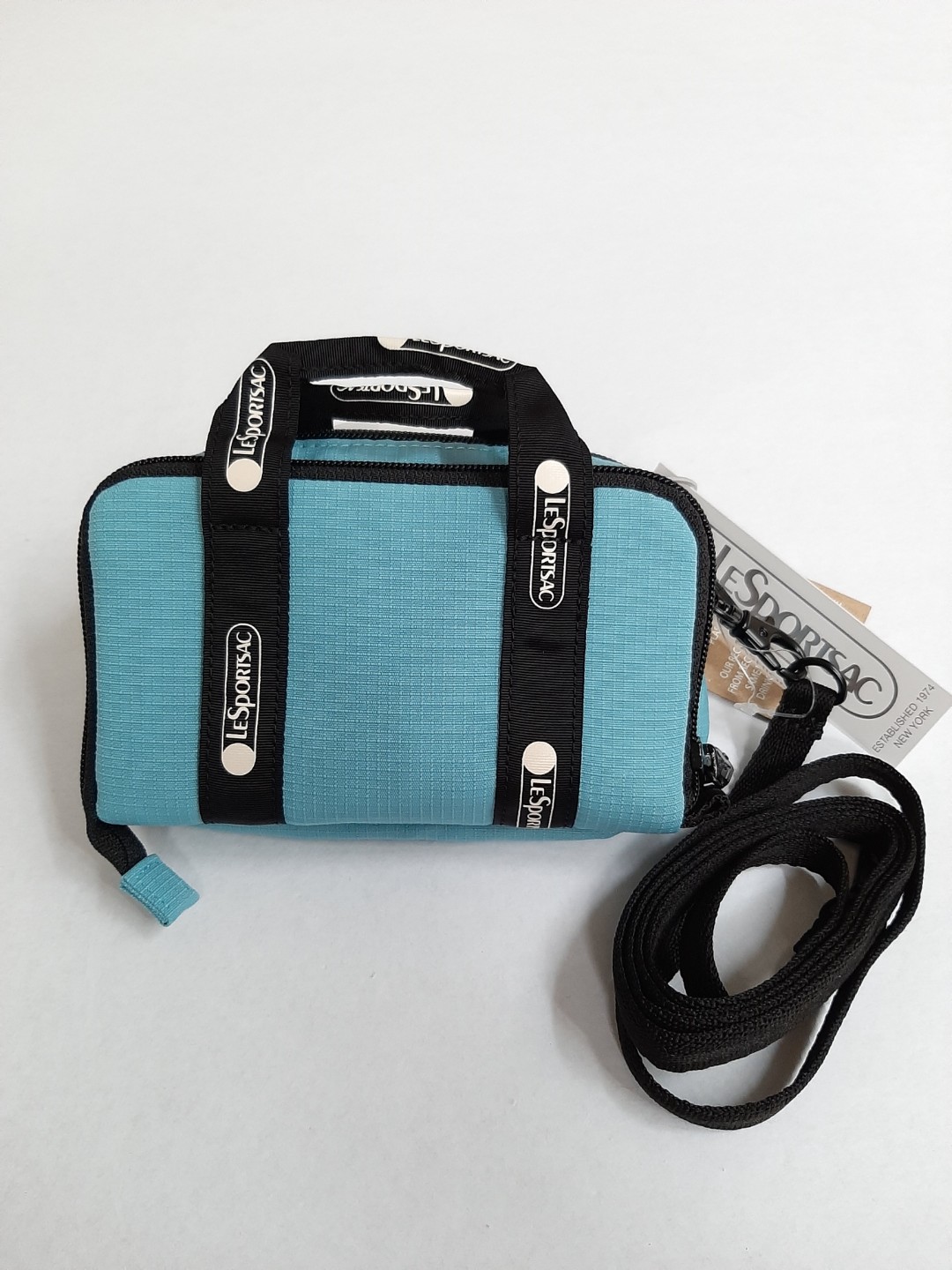 LeSportsac Amanda Micro Mini Crossbody Wallet (Aruba), Women's Fashion