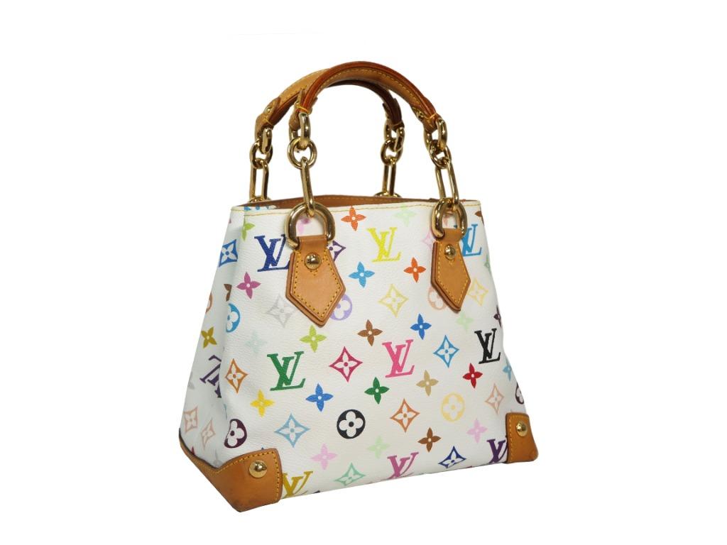 Louis Vuitton Audra White Multicolor Monogram Handbag M40047 【S】 – SONOBE KE