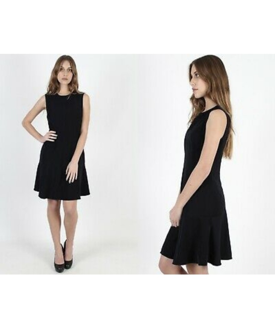 Louis Vuitton Uniformes Women’s Black Sleeveless Dress Size 38 Polyester  Viscose