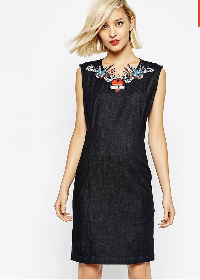 Love Moschino Denim Dress, Women's 